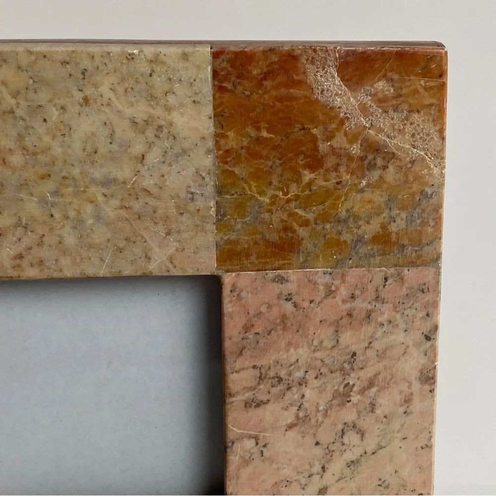 Granite Frame 2.5” X 2.5” Picture Slate Tiles Travertine Rustic Beige Pink Tan